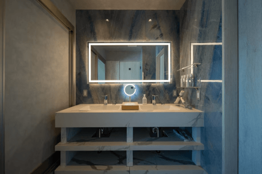 【最上階／半露天】プライベートツイン（クイーンサイズベッド）