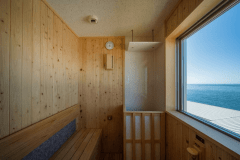 【サウナ＆露天風呂付】デラックスツイン（最上階／オーシャンビュー）