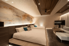 【最上階／半露天】プライベートツイン（クイーンサイズベッド）