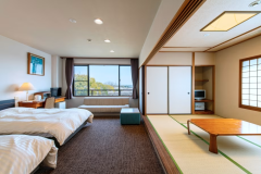 *【和洋室一例】ベッドで休みたいけど足を伸ばしてくつろぎたい。そんな要望を叶える和洋室。