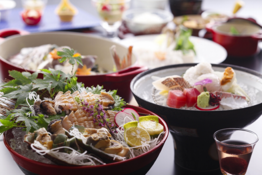 御食国として朝廷に数々の食材を納めてきました淡路島の特選食材を使用した「別邸 蒼空」ゲストだけの特別会席≪料理イメージ≫