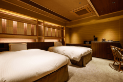 2022年12月グランドオープン。専有露天風呂付特別客室「別邸 蒼空-SOLA-グランデツインTypeI」