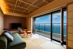 2022年12月グランドオープン。専有露天風呂付特別客室「別邸 蒼空-SOLA-天空TypeG」