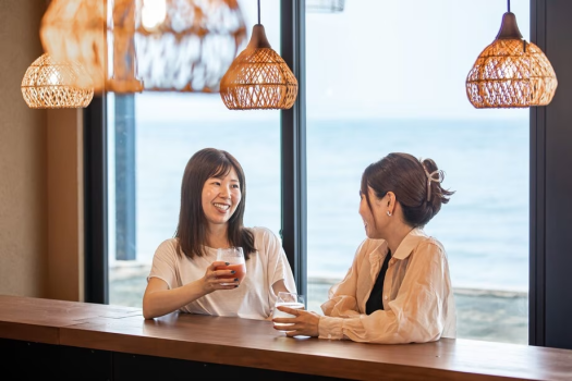 【全室オーシャンビュー】朝はバランスの取れた食事から。プライベートビーチの様にゆっくり滞在（朝食付）