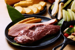 《2食付》【スタンダードBBQ】厳選素材の定番BBQを堪能！青い海と美しい夕焼けに癒される絶景グランピング