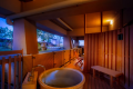 Comfort Suite “Asano” ◆ 85㎡
A guest room with an open-air bath on a wooden deck, where you can soak while feeling the breeze of Kanazawa’s historic castle town.