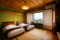 Junior Suite “Enji” ◆ 75㎡
Enjoy sweeping views of the Saigawa River and the Kanazawa cityscape through large windows. Junior Suite “Enji” ◆ 75㎡
Enjoy sweeping views of the Saigawa River and the Kanazawa cityscape through large windows.