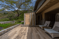 *客室専用露天風呂付　「サウナ・テラス付和室A（12.5+4.5畳+テラス）」