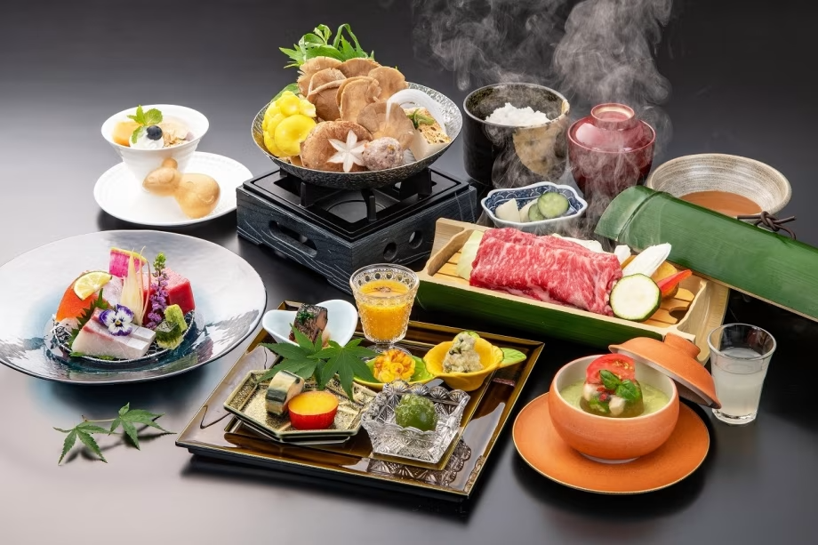 2025夏 木暮会席膳(お料理の一例) ※献立は季節によって内容が異なります。
季節ごとに趣向を凝らした和食会席膳。地元群馬県産の新鮮な食材をふんだんに使い、旬の味わいを丁寧に仕上げました。伝統と自然の恵みを存分にご堪能いただけるお料理です。 2025夏 木暮会席膳(お料理の一例) ※献立は季節によって内容が異なります。
季節ごとに趣向を凝らした和食会席膳。地元群馬県産の新鮮な食材をふんだんに使い、旬の味わいを丁寧に仕上げました。伝統と自然の恵みを存分にご堪能いただけるお料理です。