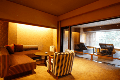 【特別フロア】 専有露天風呂付客室 TypeE （禁煙タイプ一例※客室により異なります）