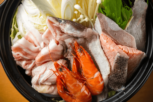 【冬季限定】 ◆選べるお鍋◆赤穂の名店「くいどうらく」仕入れ✨『極上坂越かき土手鍋』or『贅沢海鮮寄せ鍋』から選べる♪冬のあったかおこもりステイ｜夕食のみ