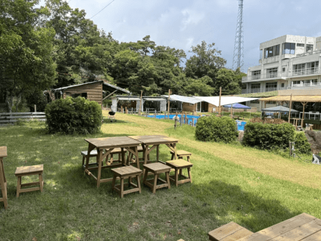 【木陰で涼しい】森のオープンBBQ席 10:00~13:00