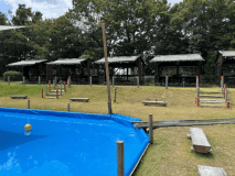 【屋根付き】大型水遊び場近く・デッキBBQ席　10:00~13:00