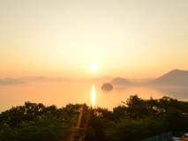 ■清風館からの朝日■