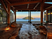 ■露天風呂■2023年4月露天風呂リニューアル！瀬戸内海の多島美は温泉総選挙2024絶景部門全国1位