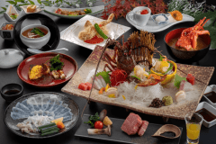 【最高級ランク-葵会席（Aoi）-冬イメージ】高級食材の饗宴＜伊勢海老姿盛り×河豚刺し×シャトーブリアン＞