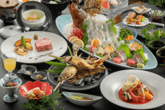 【最高級ランク-葵会席（Aoi）2026-夏イメージ】高級食材の饗宴＜アコウ姿盛り&times;鮎塩焼&times;シャトーブリアン＞