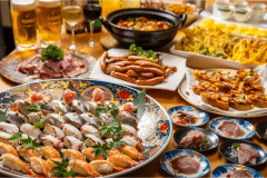 【金・土・日曜限定】和洋中のお料理、約30種類以上が並ぶディナーバイキング