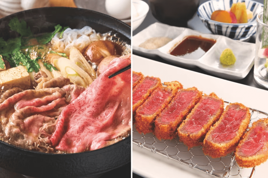 やわらかな黒毛和牛をこだわりの割下で味わう『黒毛和牛すきやきランチ』／外はサクサク、中はジューシー。職人の技が光る『牛ロースビフカツ御膳』