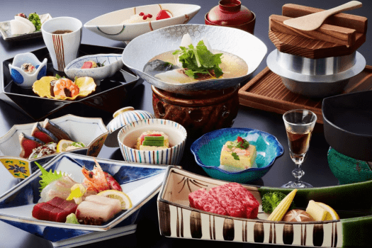 旬の味覚を取り入れた、兵衛伝統の会席プラン　　※イメージ