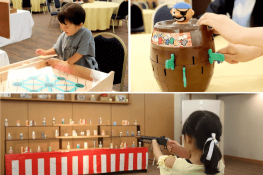 【夏のお楽しみ広場】射的やスマートボール、各種テーブルゲームなどお楽しみいただけます。※イメージ