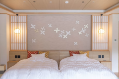 Corner Suite - Bed room (Twin beds) Corner Suite - Bed room (Twin beds)