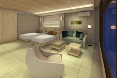 Japanese-Modern Room(Non-Smoking) with View Open-Air Bath, Twin Beds, Kaiseki dinner [restaurant]