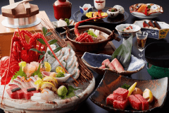 厳選された食材を使い、贅を尽くした会席料理　※イメージ