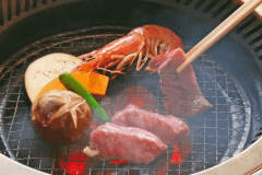 ≪兵衛プレミアム≫［個室食事処］神戸牛・六甲和牛の食べ比べ炭火焼会席／1泊2食付／商品No.4152y