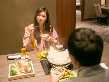 【ずわい蟹と近江牛の王道宴】◎かに3品（かにすき・焼きがに・かに羽二重）◎近江牛ステーキ♪◎朝食は和食ブッフェ
