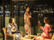 【露天風呂付き客室・花風館】客室は全て海側。夜は綺麗な夜景を望めます