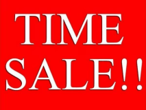 期間限定、お日にち限定！タイムセール！