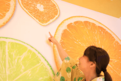 壁紙には、オリジナルキャラクターみかん太郎が隠れてます(*^^*)