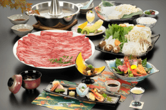 しゃぶしゃぶ会席（一例）仕入れ状況により変更はございます