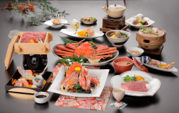 カニと但馬牛の共演（一例）