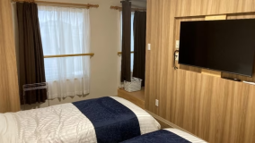 洋室ツイン　ごろごろとテレビを見るにも快適