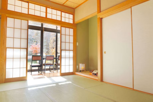 【ゆうぎり】広々とした和室8畳＋広々縁側。和室全てが角部屋の造りとなっております
