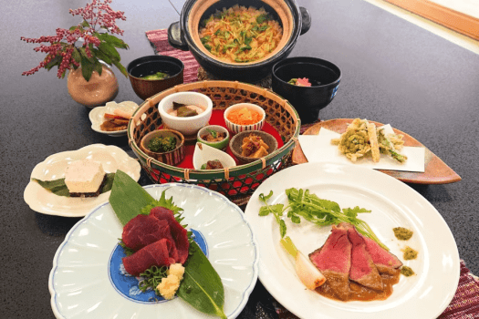 2025年季節の会席料理　※季節や仕入れ状況によって食材が変わります