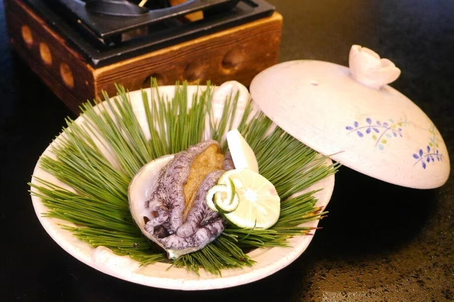 松会席　アワビステーキ
