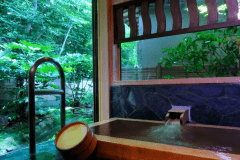 松籟亭：胡蝶　半露天風呂