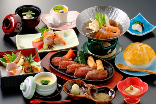【ステーキ会席】鉄板ステーキをメインとした和食会席です。
