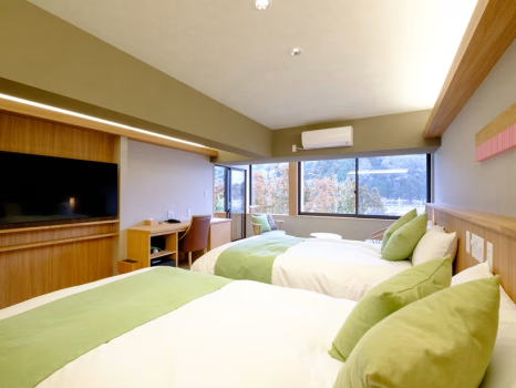 [Nadeshiko]Japanese style twin room with private view bath