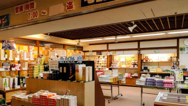 お菓子、地酒、民芸品など取り揃えております。岡山のお土産を是非ご自宅でお楽しみください。
【営業時間】7：00~18：00