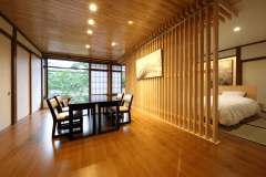 【萩の間（禁煙）】ベット付の和洋室21畳　貸切風呂50分付き