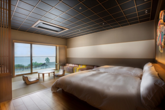 海天一色の間(オーシャンビュー)：和洋室10畳✖貸切露天風呂【鯛幸・吉匠・月花・波光】