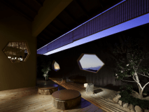 離れ客室 半露天の湯(パーシャルオーシャンビュー)：【波乃音 -naminone-】