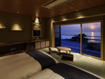 海天一色の間(オーシャンビュー)：和洋室8畳✖貸切露天風呂【悠千 -yusen-】