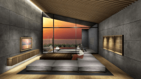 目の前に広がるのは、息をのむほど美しい丹後の海。
水平線に沈みゆく夕日が織りなす幻想的な光景を、誰にも邪魔されない特等席でご堪能いただけます。