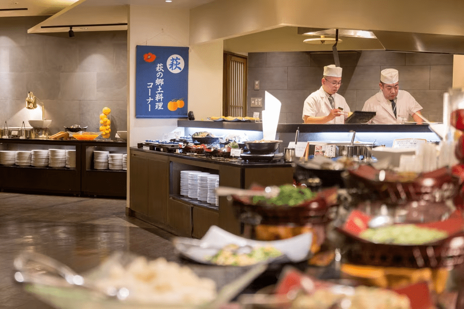 朝食バイキング