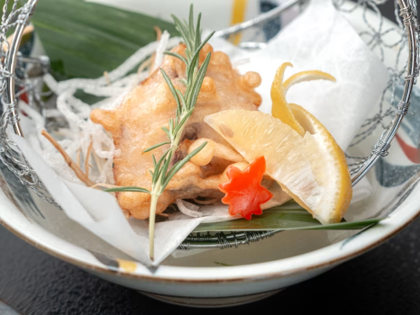 特選なごみ会席 秋-真ふぐの唐揚げ